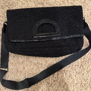 BEIS Black Textured Crossbody Bag